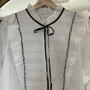 Sézane white blouse